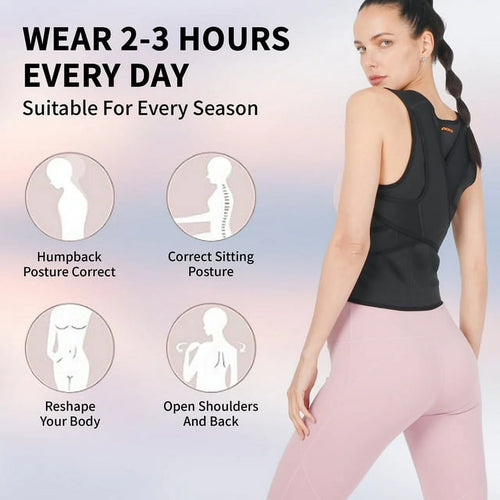 Back Brace and Posture Corrector for Women and Men, Back Straightener Posture Corrector